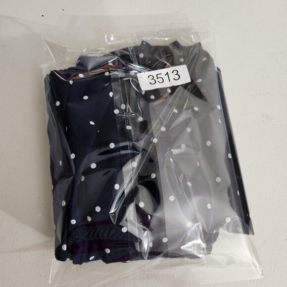 Old Navy Navy Blue Polka Dot Jumpsuit XS Adjustable Straps Smocked Back Pocketed - Picture 15 of 15